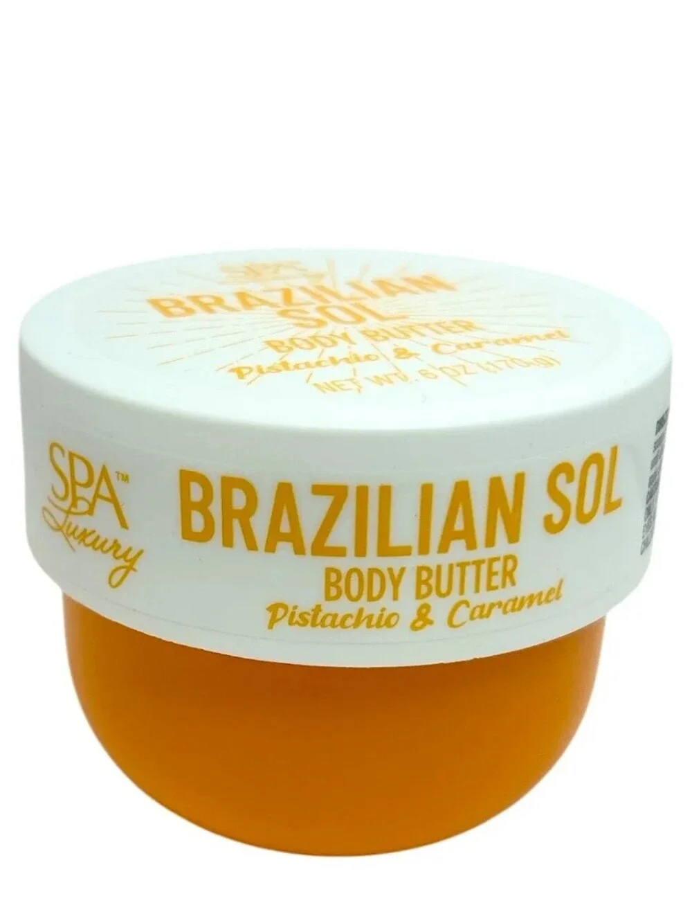 BRAZILIAN SOL BODY BUTTER, PISTACHIO & CARAMEL, 6 oz (170g) BRAND NEW